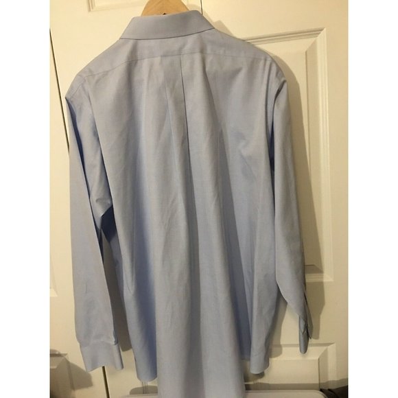 Brooks Brothers Classic Men’s Sz 17-34 Non-Iron All‎ Cotton button Shirt Blue - Picture 5 of 5